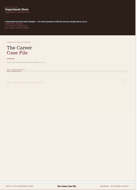 On the Record Digital Career Planner - Corner Office Edition