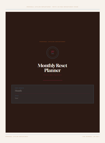 Never Missed a Thing — School-Age Monthly Planner