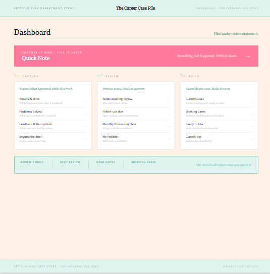 On the Record Digital Career Planner - Sherbert Pop Edition