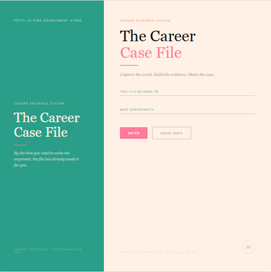 On the Record Digital Career Planner - Sherbert Pop Edition