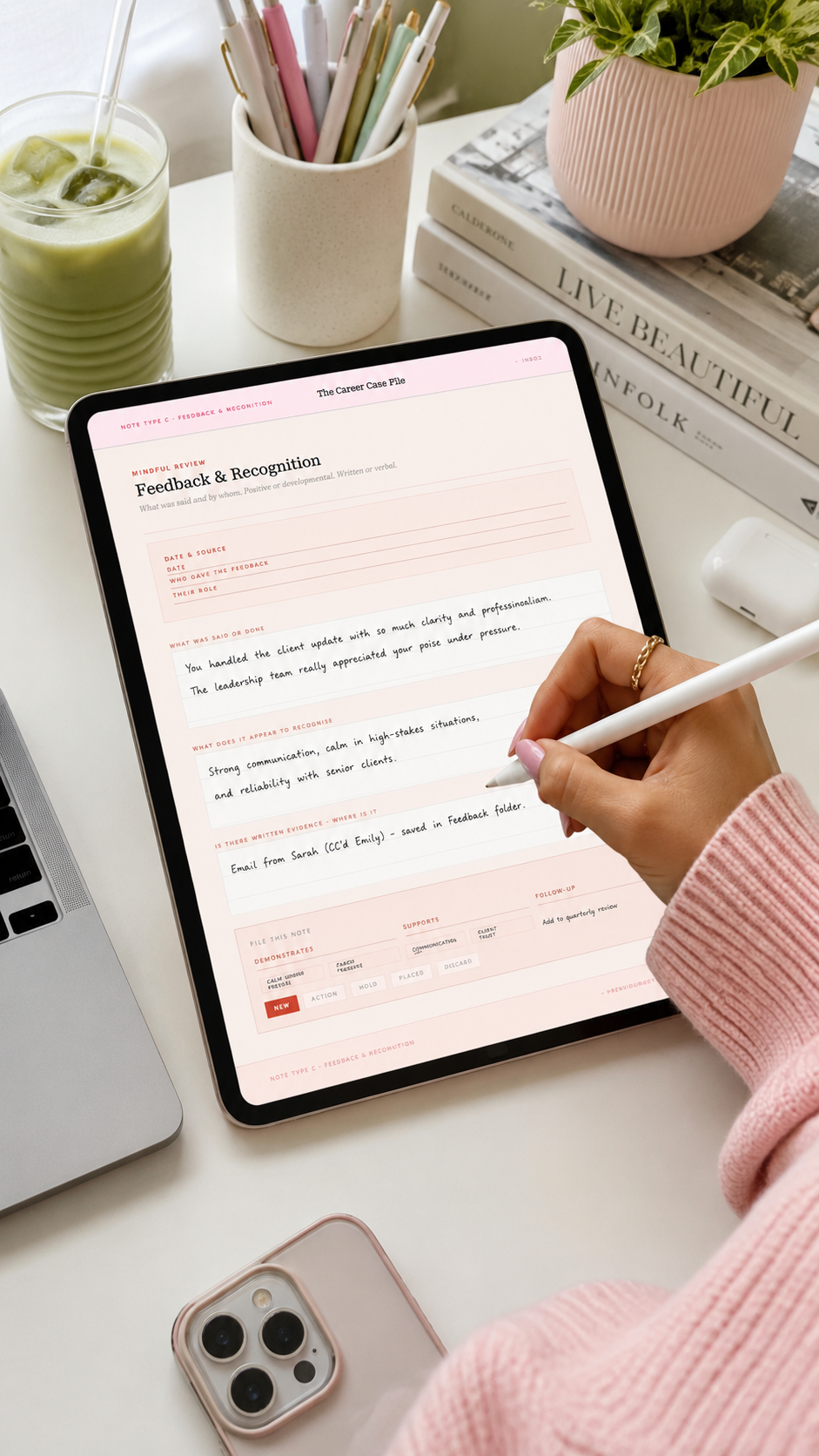 On the Record Digital Career Planner - Sherbert Pop Edition