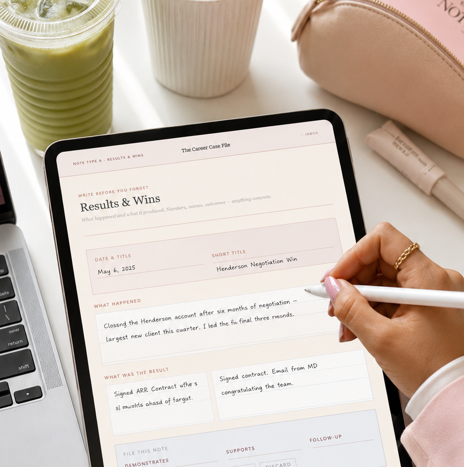 One on One Meeting Notes - Free Career Worksheet
