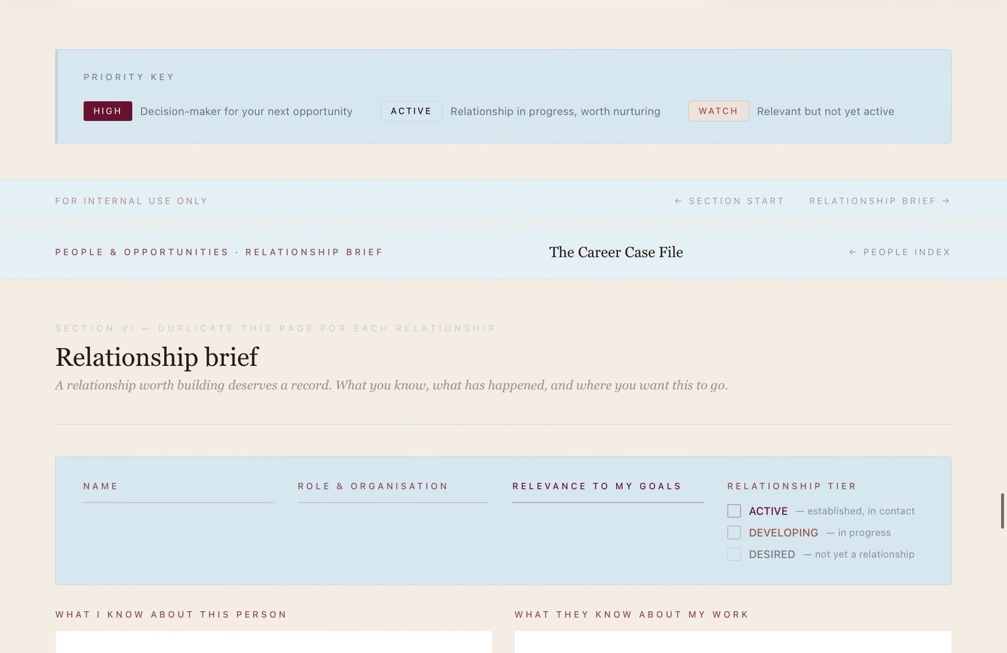 On the Record Digital Career Planner - Corner Office Edition